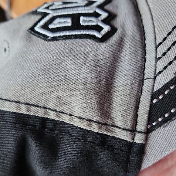 AC/DC womans distressed black and gray ball cap - Picture 8 of 14